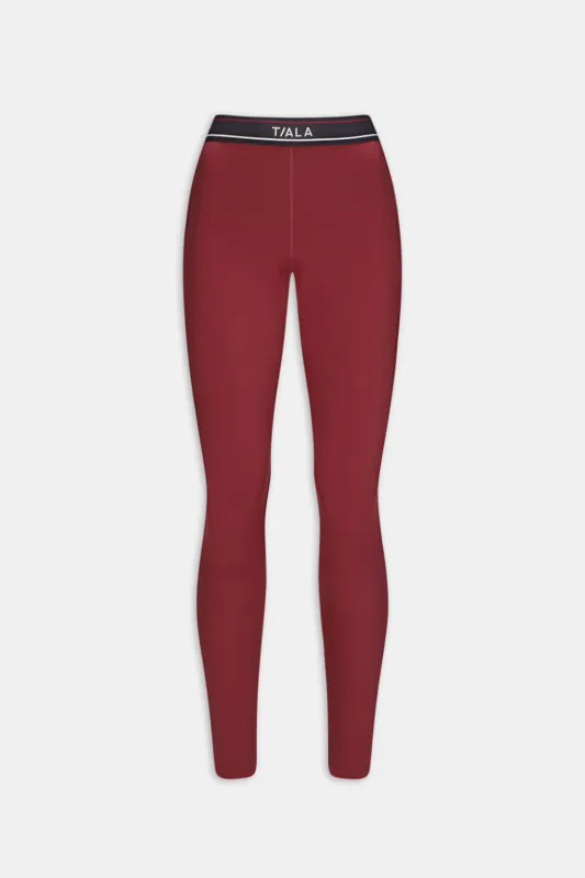 DayFlex Logo Waistband Legging - Vintage Red sold by TALA