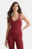 DayFlex Built-In Support V Neck Racer Vest - Vintage Red sold by TALA