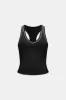 DayFlex Built-In Support V Neck Racer Vest - Shadow Black sold by TALA