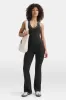 DayFlex Built-In Support V Neck Racer Vest - Shadow Black sold by TALA