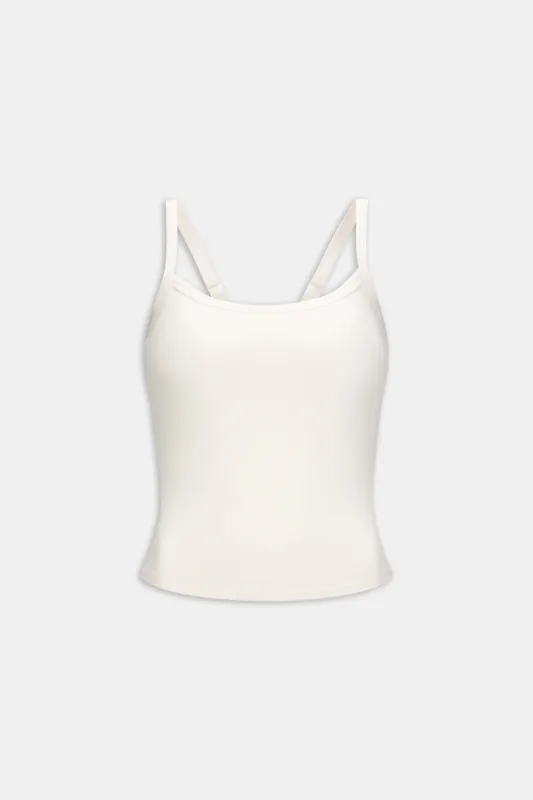 DayFlex Built-In Support Bandeau Vest - Ivory sold by TALA