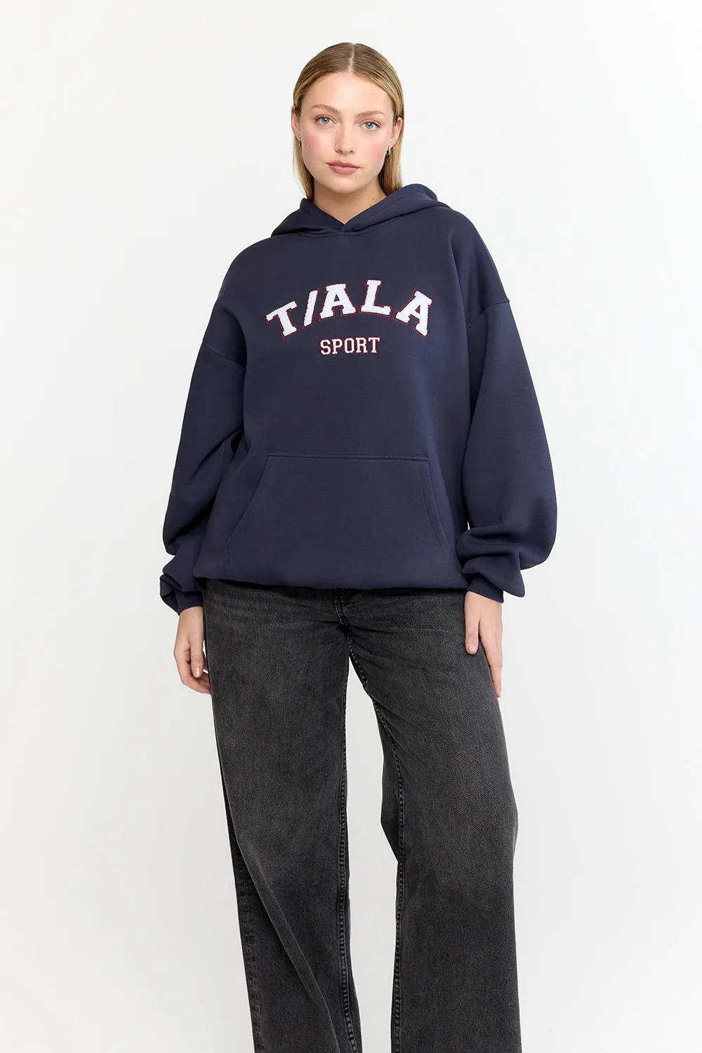 OVERSIZED CLUB HOODIE - NAVY sold by TALA product image thumbnail 4