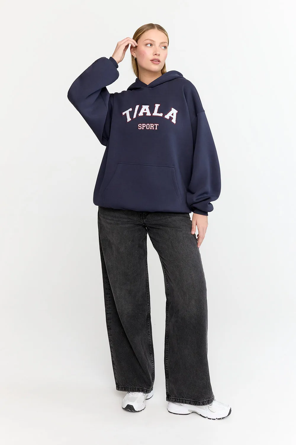 OVERSIZED CLUB HOODIE - NAVY sold by TALA product image thumbnail 5