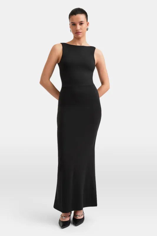365 Open Back Maxi Dress - Shadow Black sold by TALA