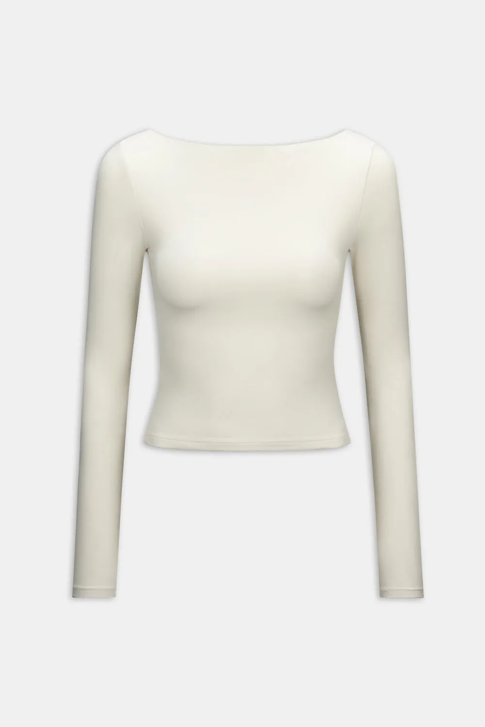 365 Boat Neck Long Sleeve Top - Vanilla sold by TALA product image thumbnail 2