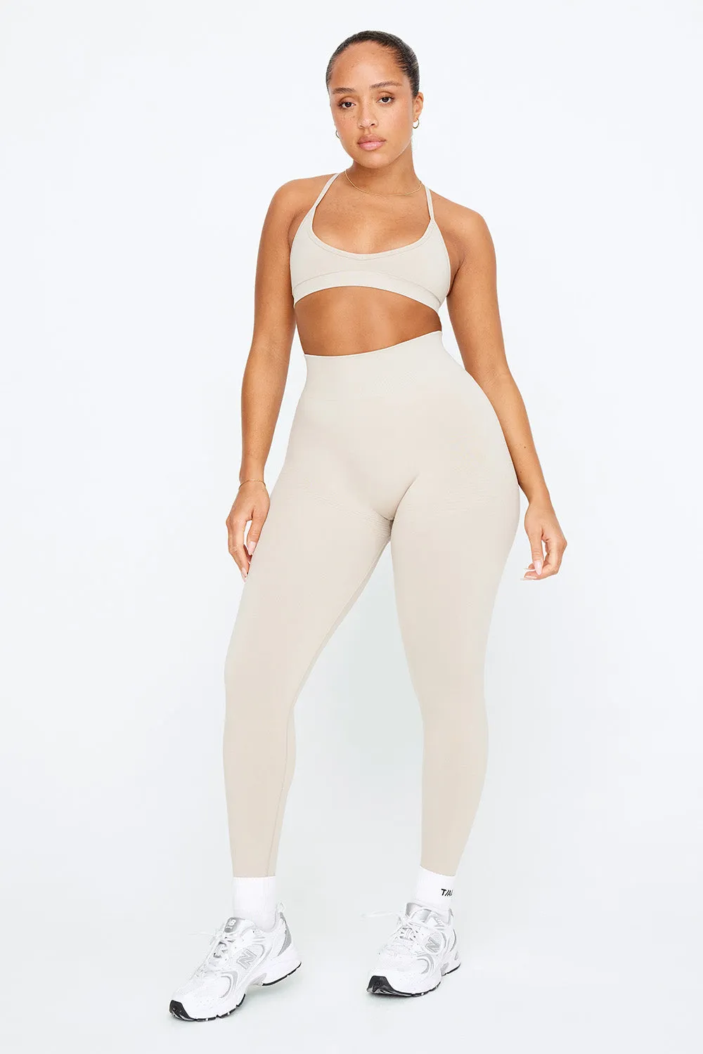 Sculpt Seamless Scrunch Legging - Chai Marl sold by TALA