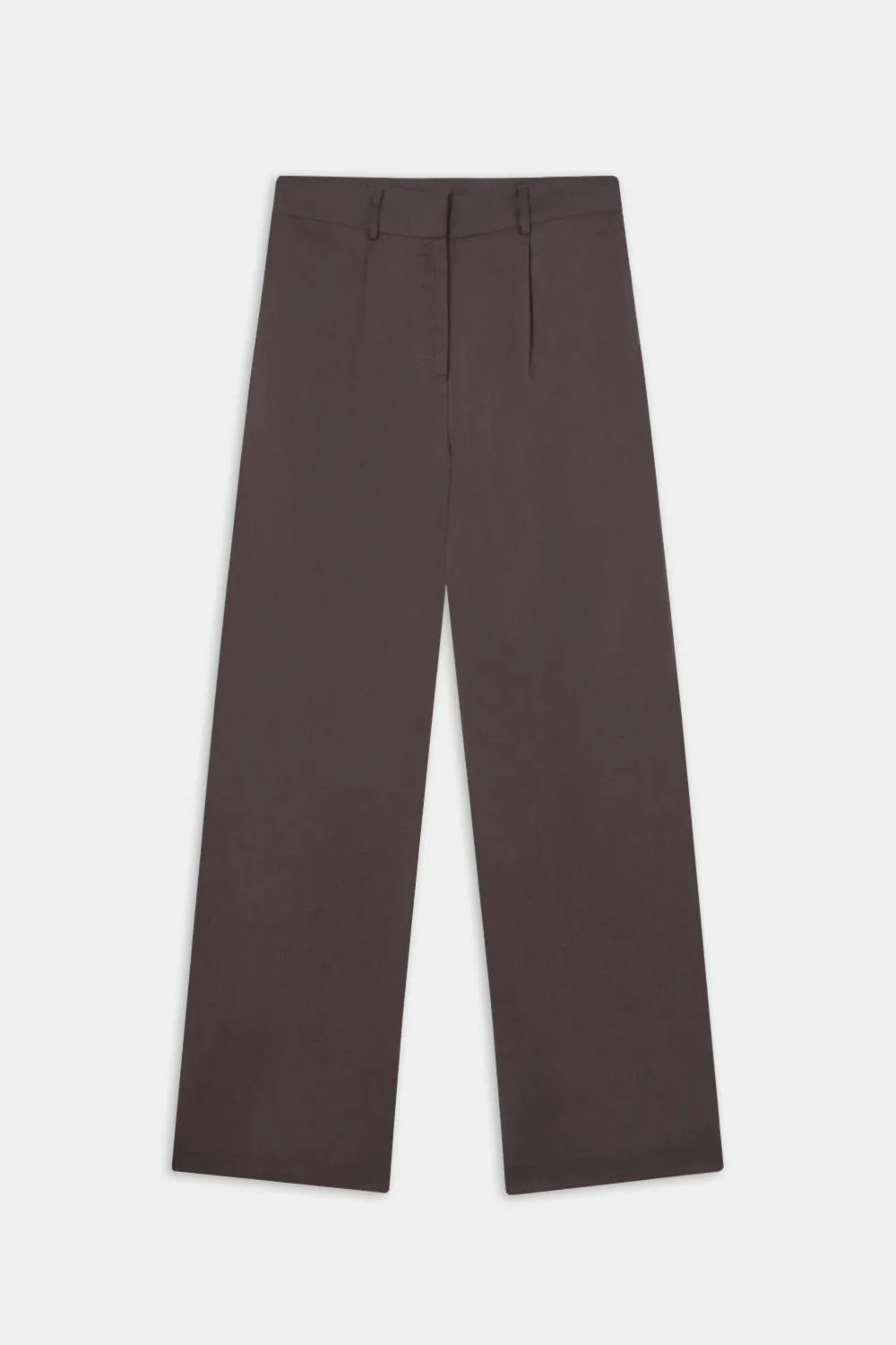 Heavyweight Linen Tailored Wide Leg Trousers - Espresso sold by TALA product image thumbnail 2