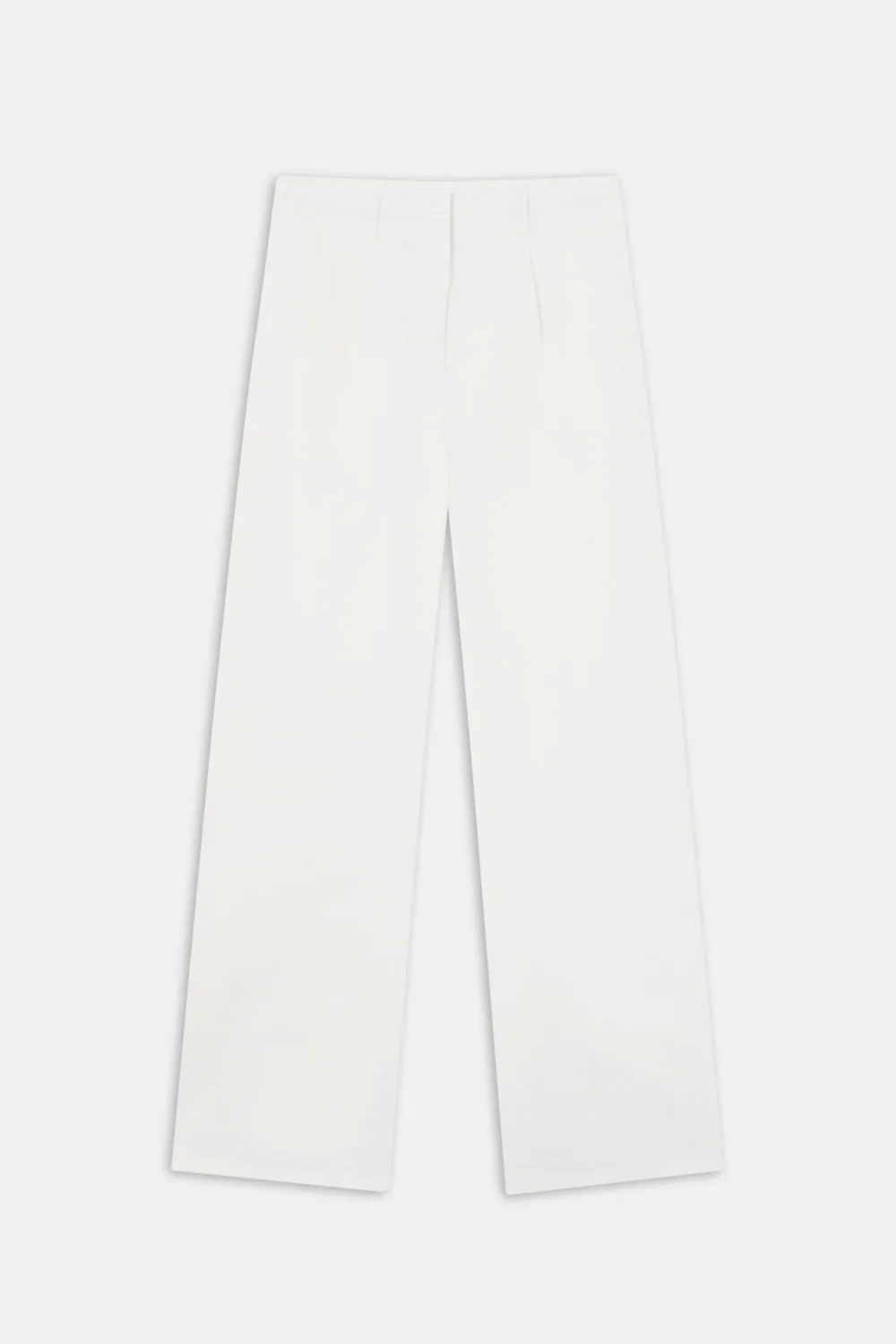 Heavyweight Linen Tailored Wide Leg Trousers - Coconut Milk sold by TALA product image thumbnail 2