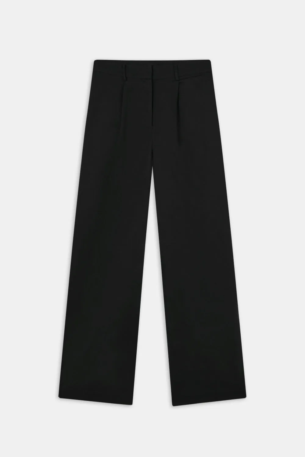 Heavyweight Linen Tailored Wide Leg Trousers - Black Onyx sold by TALA product image thumbnail 2