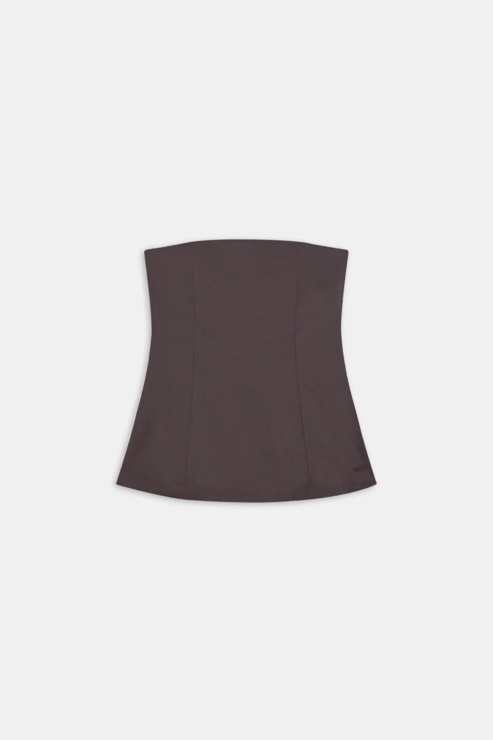 Heavyweight Linen Longline Strapless Top - Espresso sold by TALA product image thumbnail 2