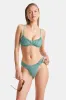 Gathered Bikini Bottom - Teal sold by TALA