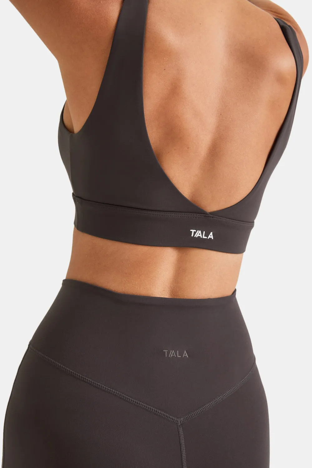 DayFlex V Neck Sports Bra - Cool Espresso sold by TALA product image thumbnail 3
