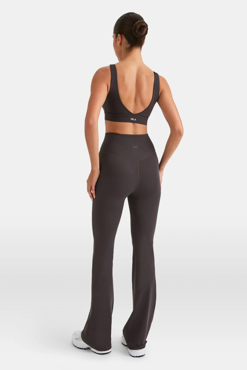 DayFlex V Neck Sports Bra - Cool Espresso sold by TALA product image thumbnail 4