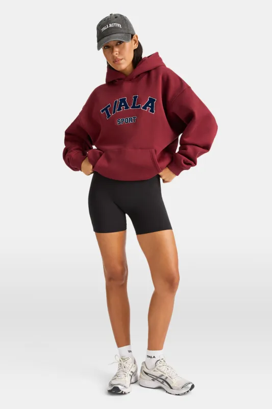 Oversized Club Hoodie - Vintage Red sold by TALA