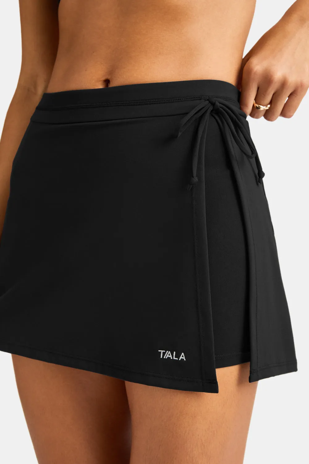 DayFlex Side Tie Skort - Shadow Black sold by TALA product image thumbnail 5