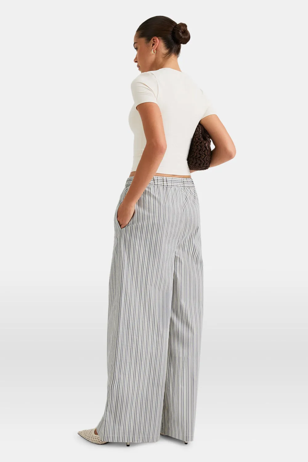 Poplin Trouser - Blue Stripe sold by TALA product image thumbnail 5