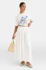 Poplin Maxi Skirt - Coconut Milk sold by TALA