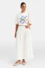 Poplin Maxi Skirt - Coconut Milk sold by TALA