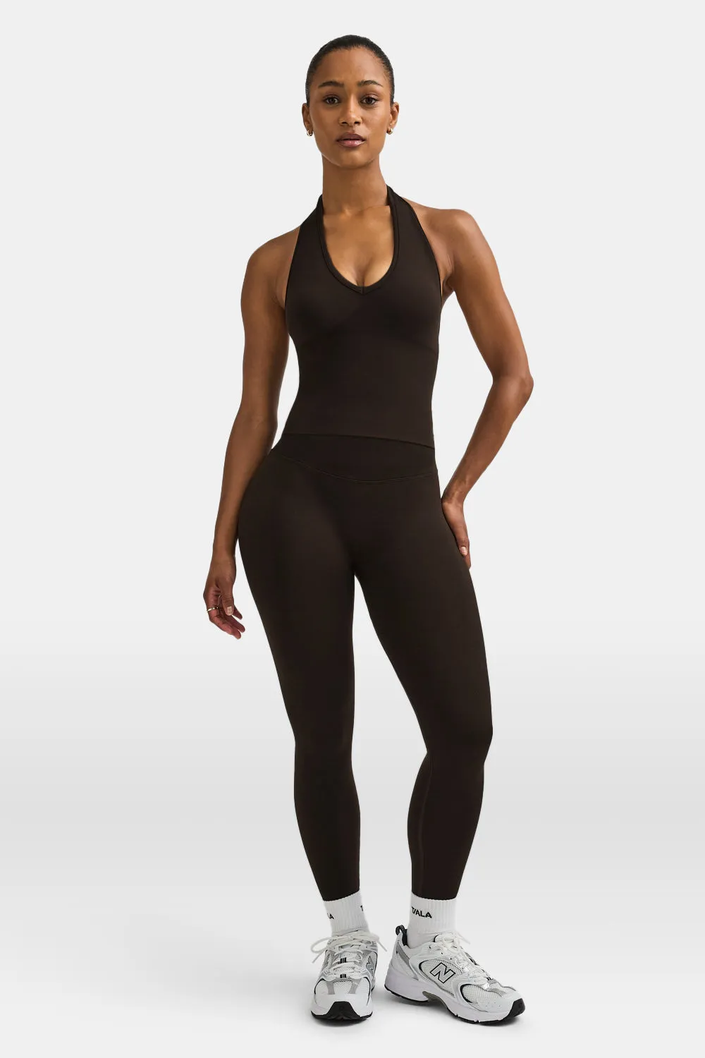 Sculpt Seamless Halter Tank - Americano sold by TALA product image thumbnail 3