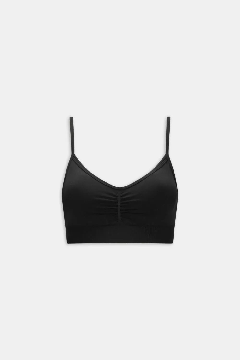Sculpt Seamless Ruched Sports Bra - Black Marl sold by TALA product image thumbnail 2