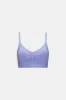 Sculpt Seamless Ruched Sports Bra - Aster Blue sold by TALA
