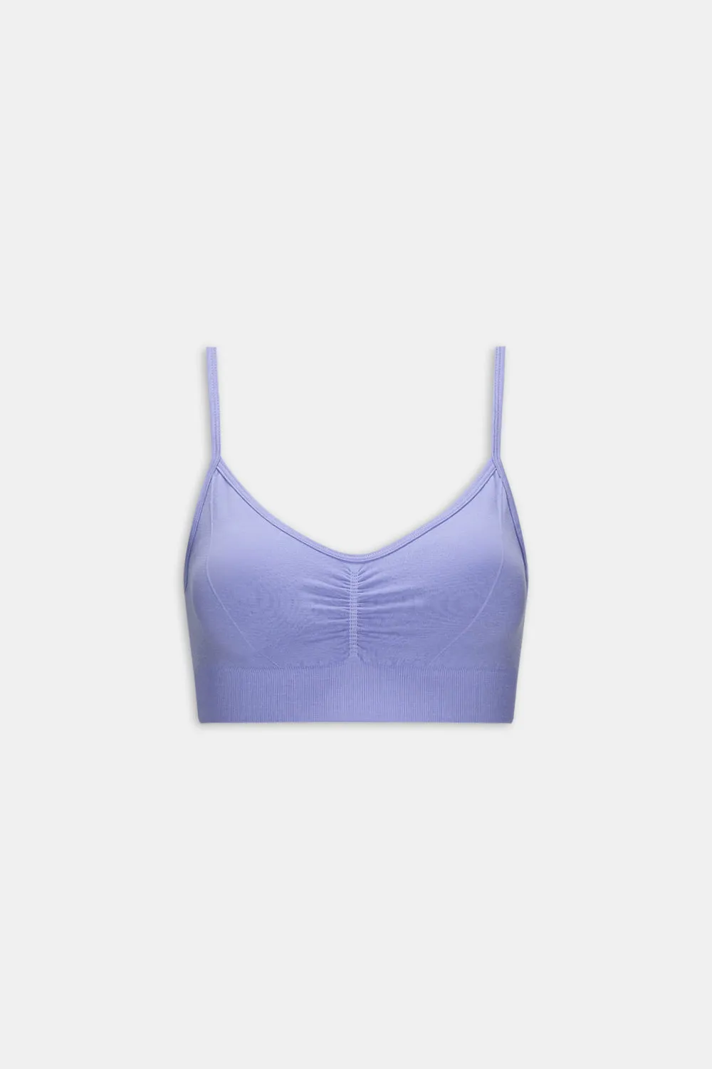 Sculpt Seamless Ruched Sports Bra - Aster Blue sold by TALA product image thumbnail 2