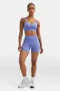 Sculpt Seamless Ruched Sports Bra - Aster Blue sold by TALA