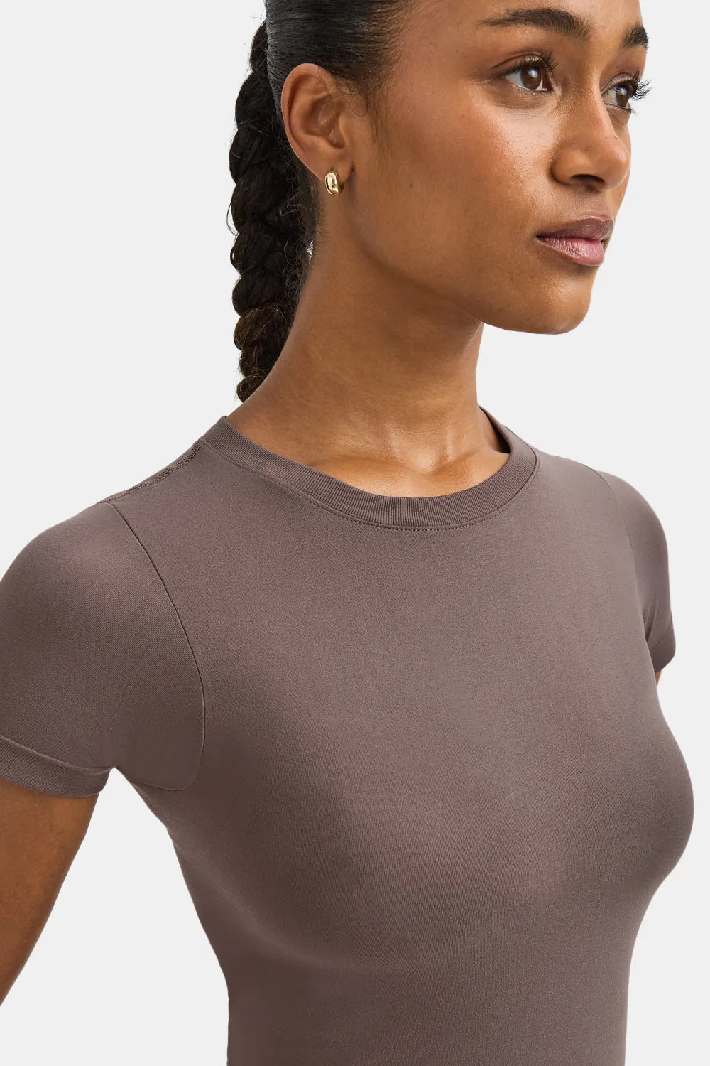 Sculpt Seamless Active T-Shirt - Dark Truffle sold by TALA product image thumbnail 4
