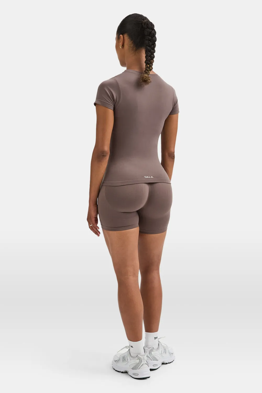 Sculpt Seamless Active T-Shirt - Dark Truffle sold by TALA product image thumbnail 5