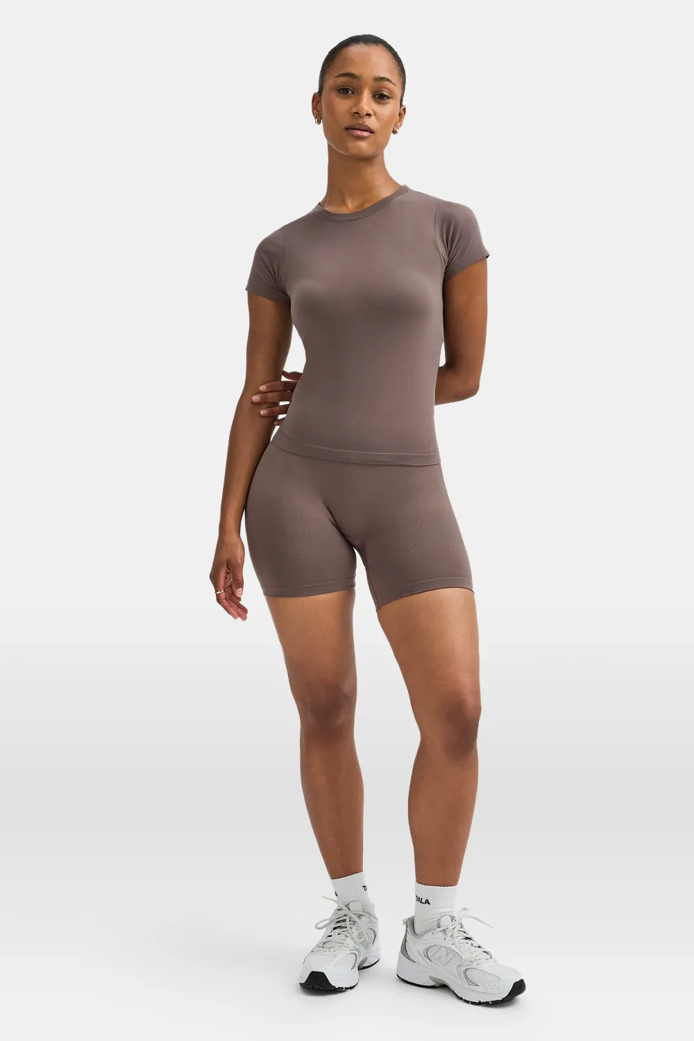 Sculpt Seamless Active T-Shirt - Dark Truffle sold by TALA product image thumbnail 3