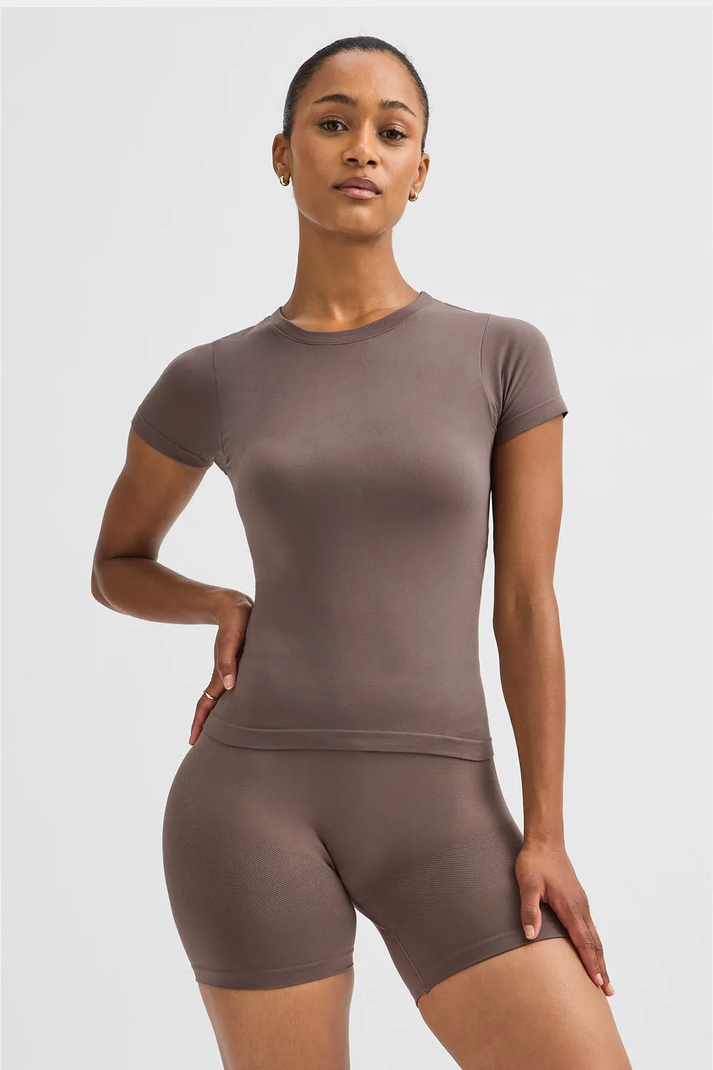 Sculpt Seamless Active T-Shirt - Dark Truffle sold by TALA