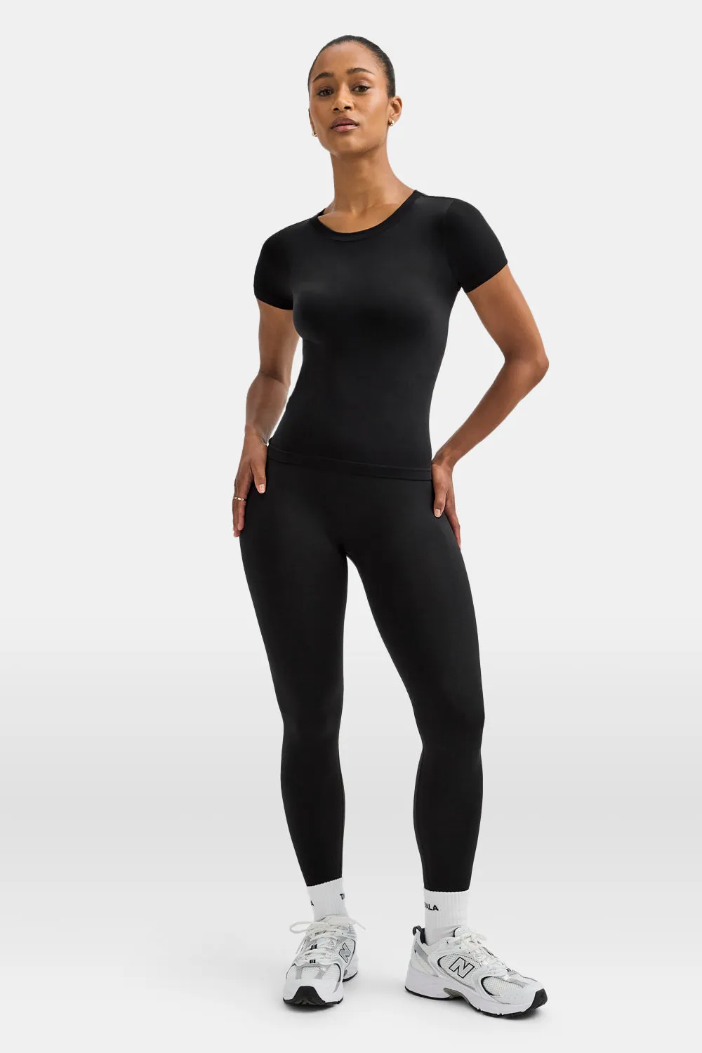 Sculpt Seamless Active T-Shirt - Black Marl sold by TALA product image thumbnail 3