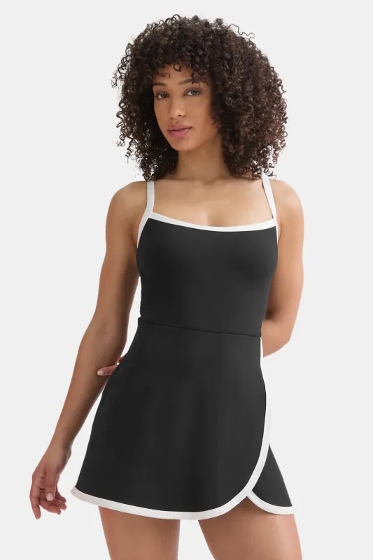 DayFlex Active Dress - Shadow Black & Ivory sold by TALA