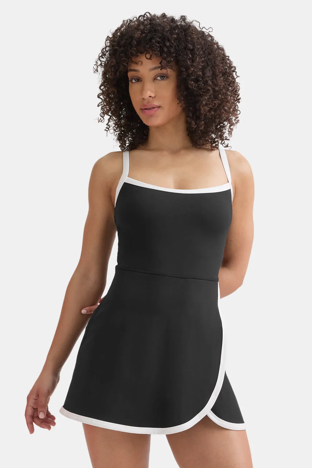 DayFlex Active Dress - Shadow Black & Ivory sold by TALA