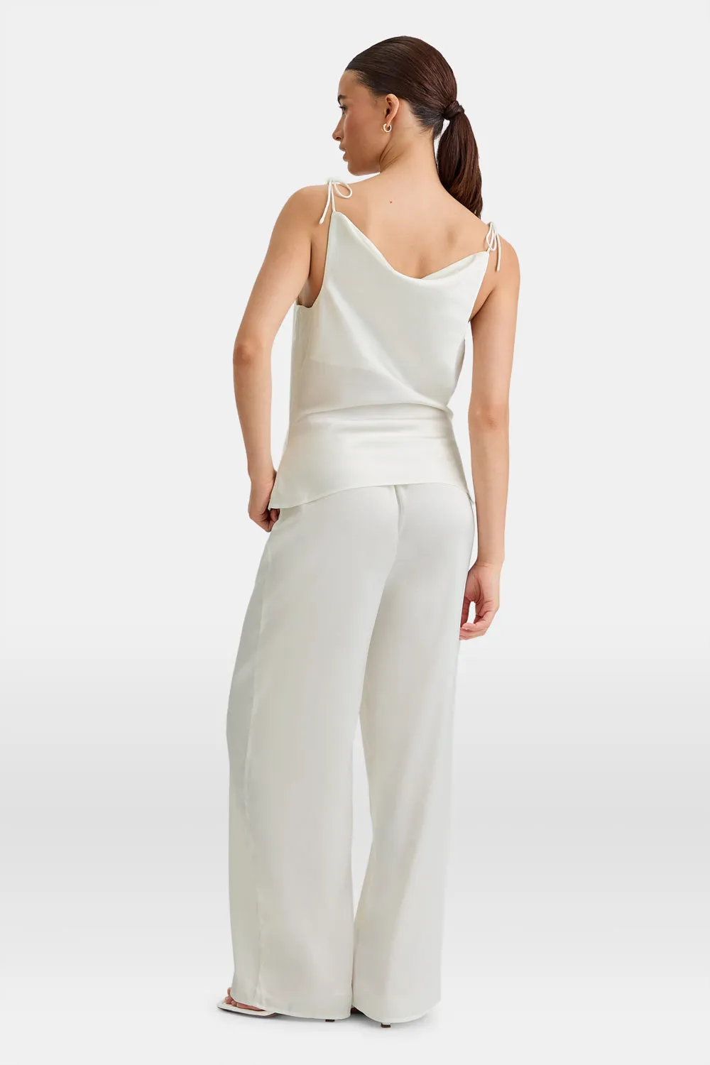 Silky Cowl Neck Top - Diamond White sold by TALA product image thumbnail 4