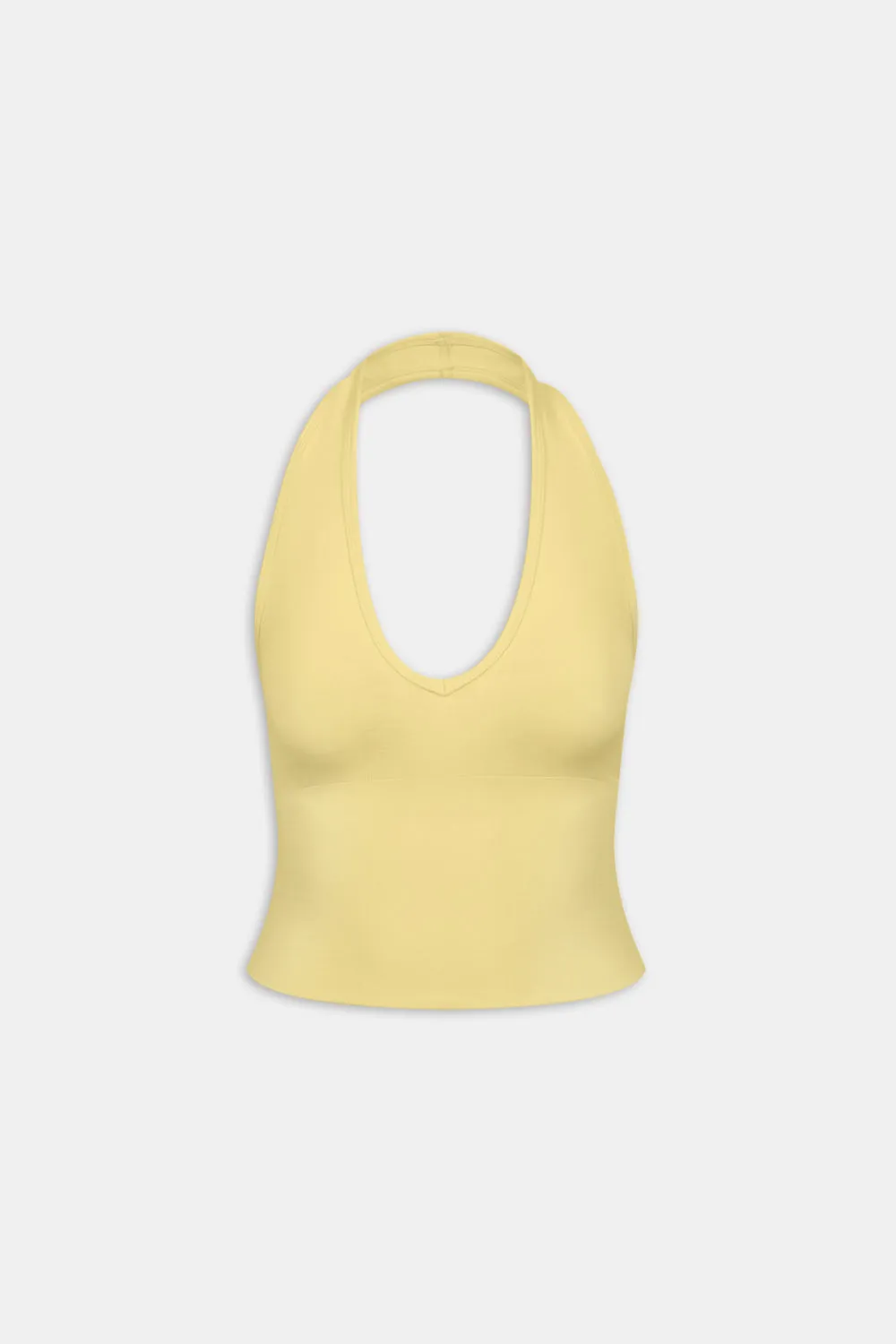 Sculpt Seamless Halter Tank - Butter Yellow sold by TALA product image thumbnail 2