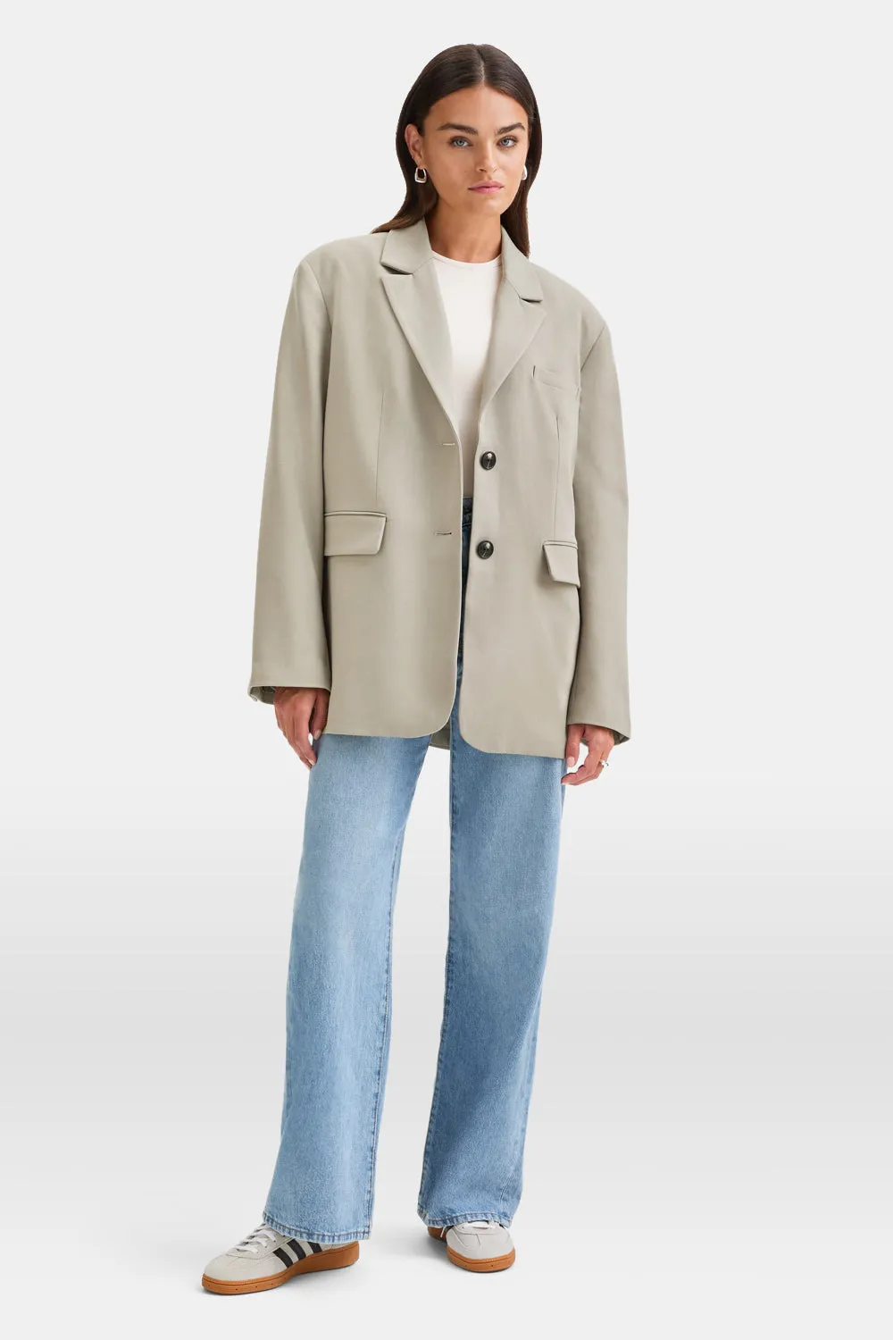 Everyday Tailoring Oversized Blazer - Pistachio sold by TALA