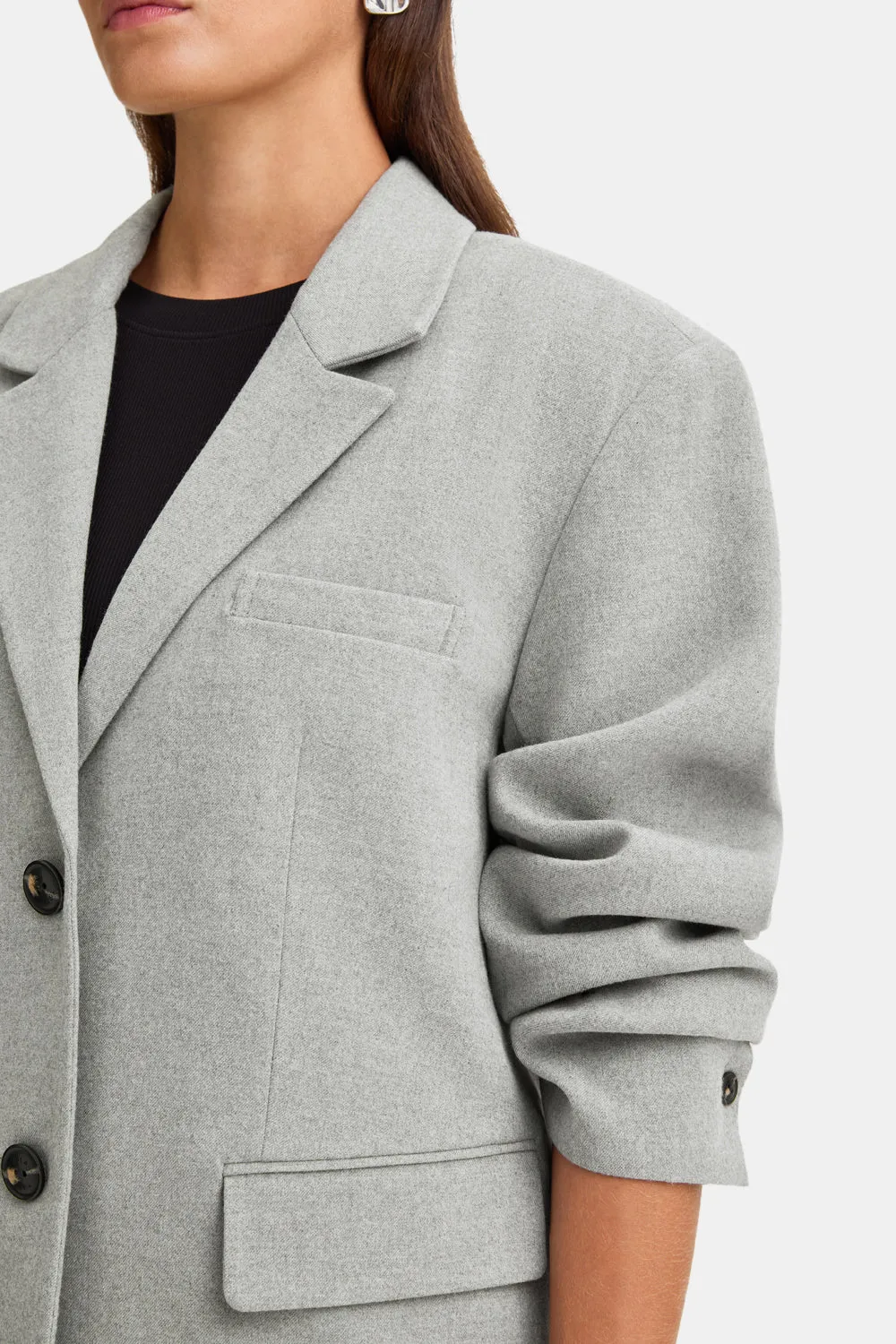 Everyday Tailoring Oversized Blazer - Iron Grey Marl sold by TALA product image thumbnail 5