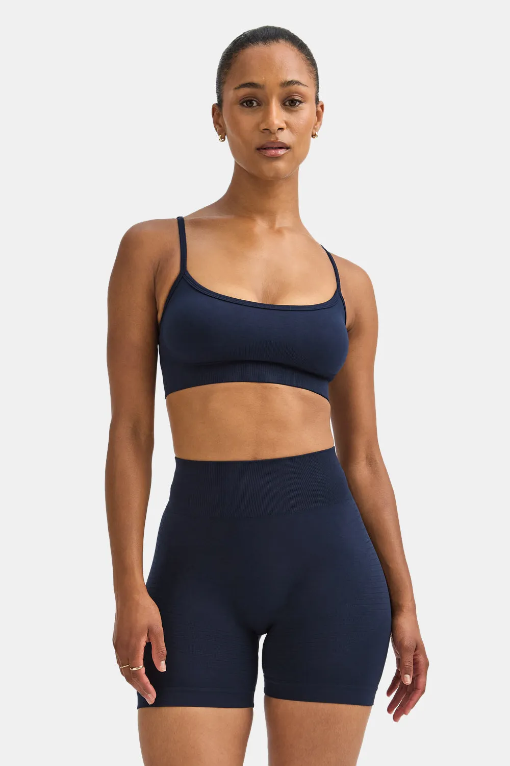Sculpt Seamless Bandeau Sports Bra - Navy Marl sold by TALA product image thumbnail 3