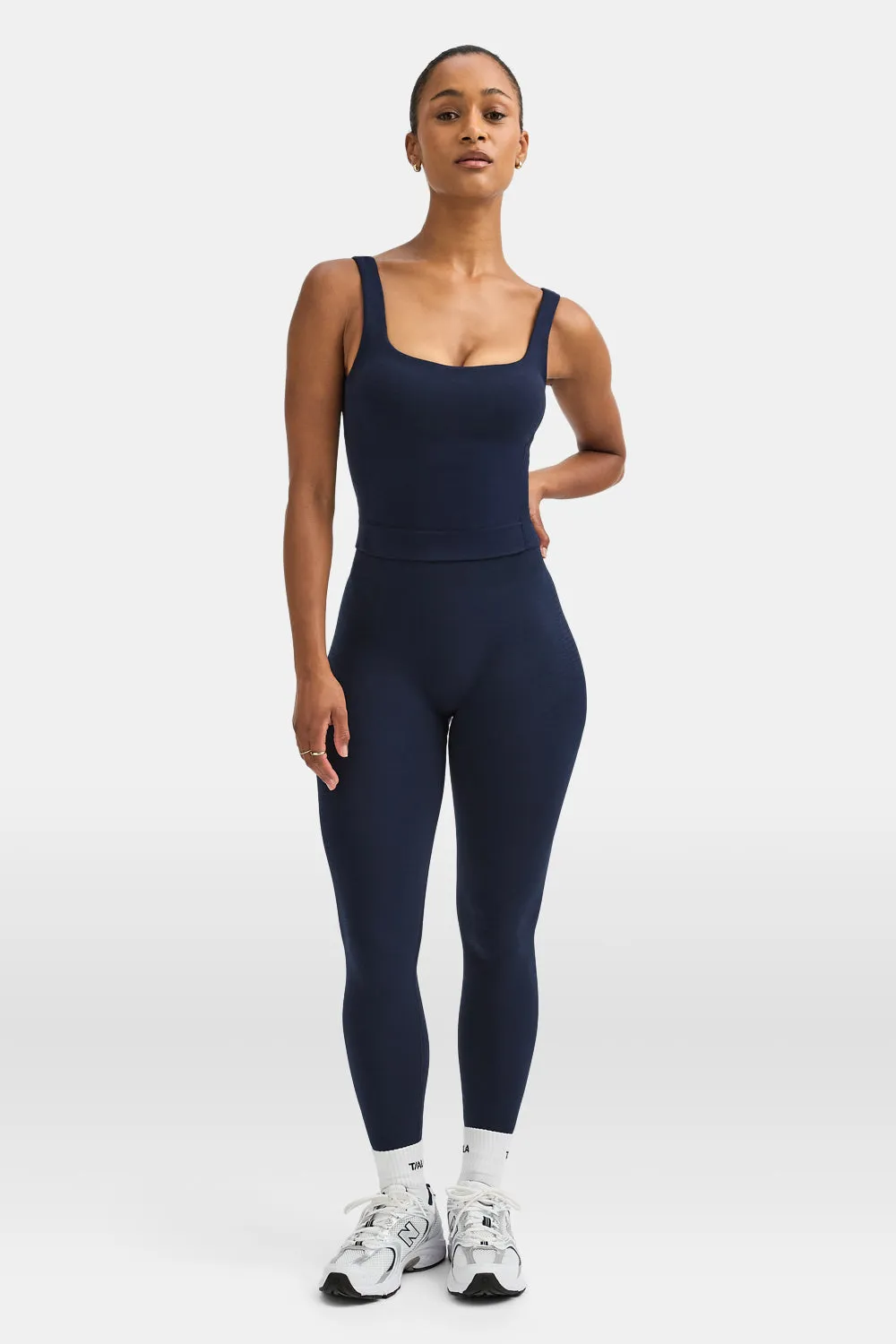 Sculpt Seamless Built-In Bra Vest - Navy Marl sold by TALA product image thumbnail 3