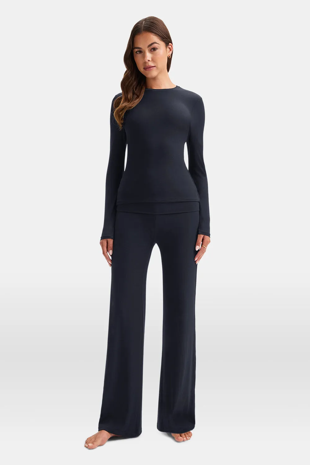 365 Sculpting Lounge Top - Washed Navy sold by TALA product image thumbnail 3