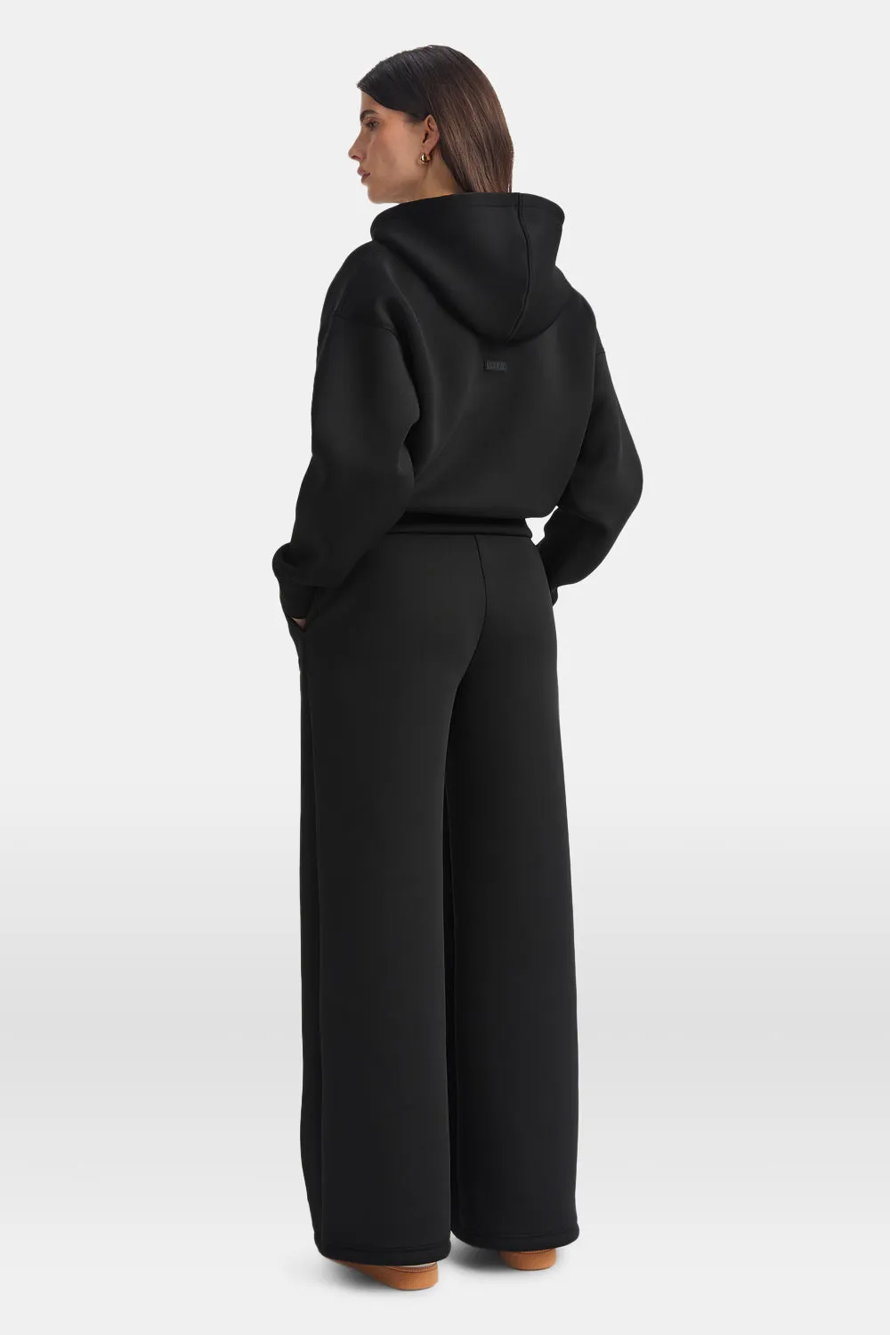 Scuba Zip Through Hoodie - Black sold by TALA product image thumbnail 3