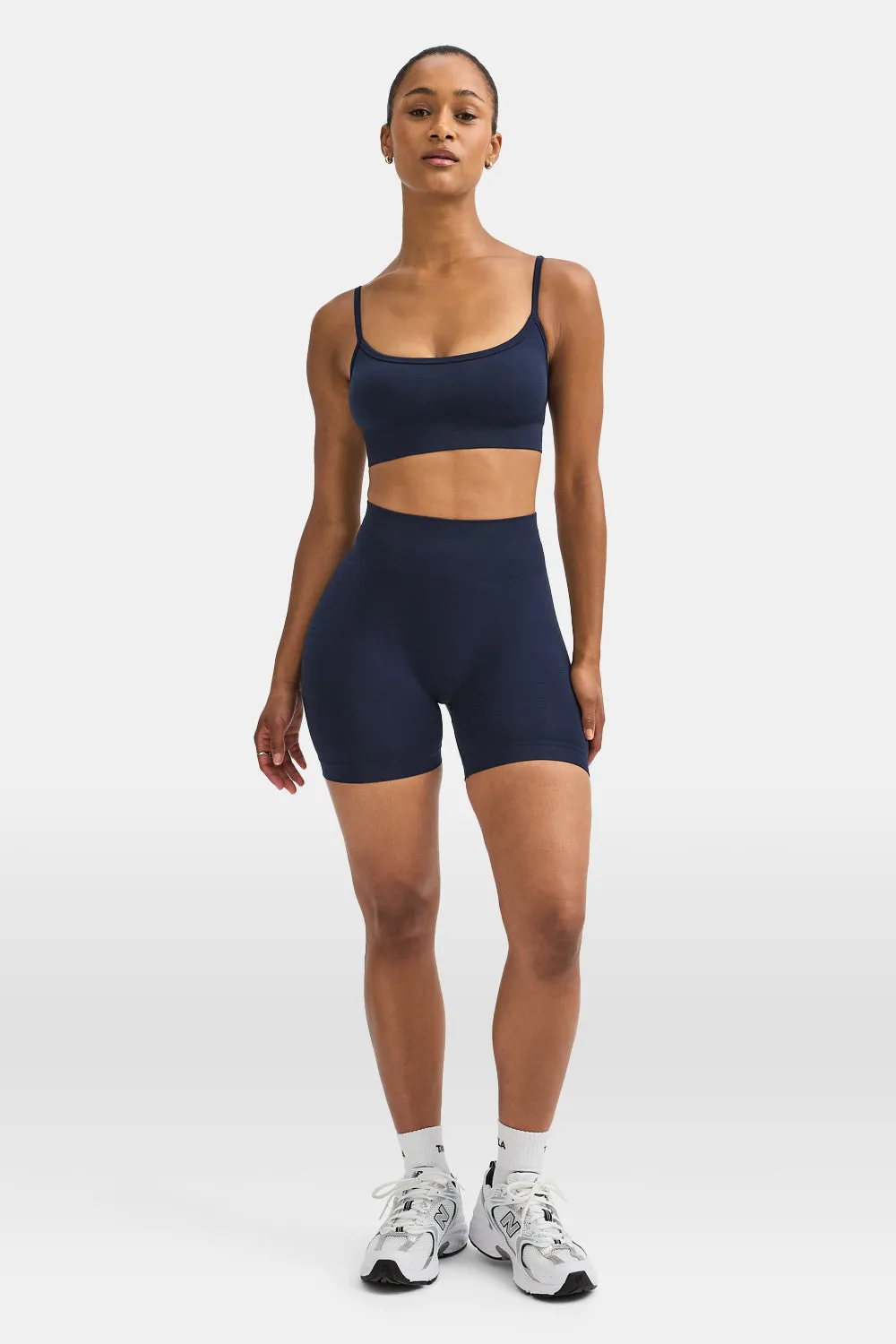 Sculpt Seamless Scrunch Shorts - Navy Marl sold by TALA