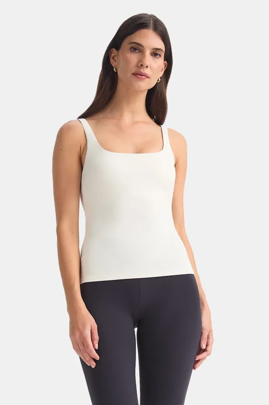 DayFlex Square Neck Full Length Vest - Ivory sold by TALA