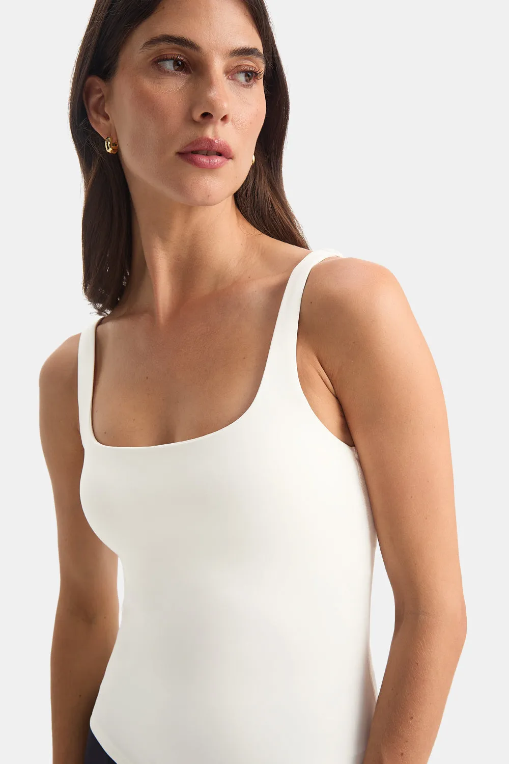 DayFlex Square Neck Full Length Vest - Ivory sold by TALA product image thumbnail 4