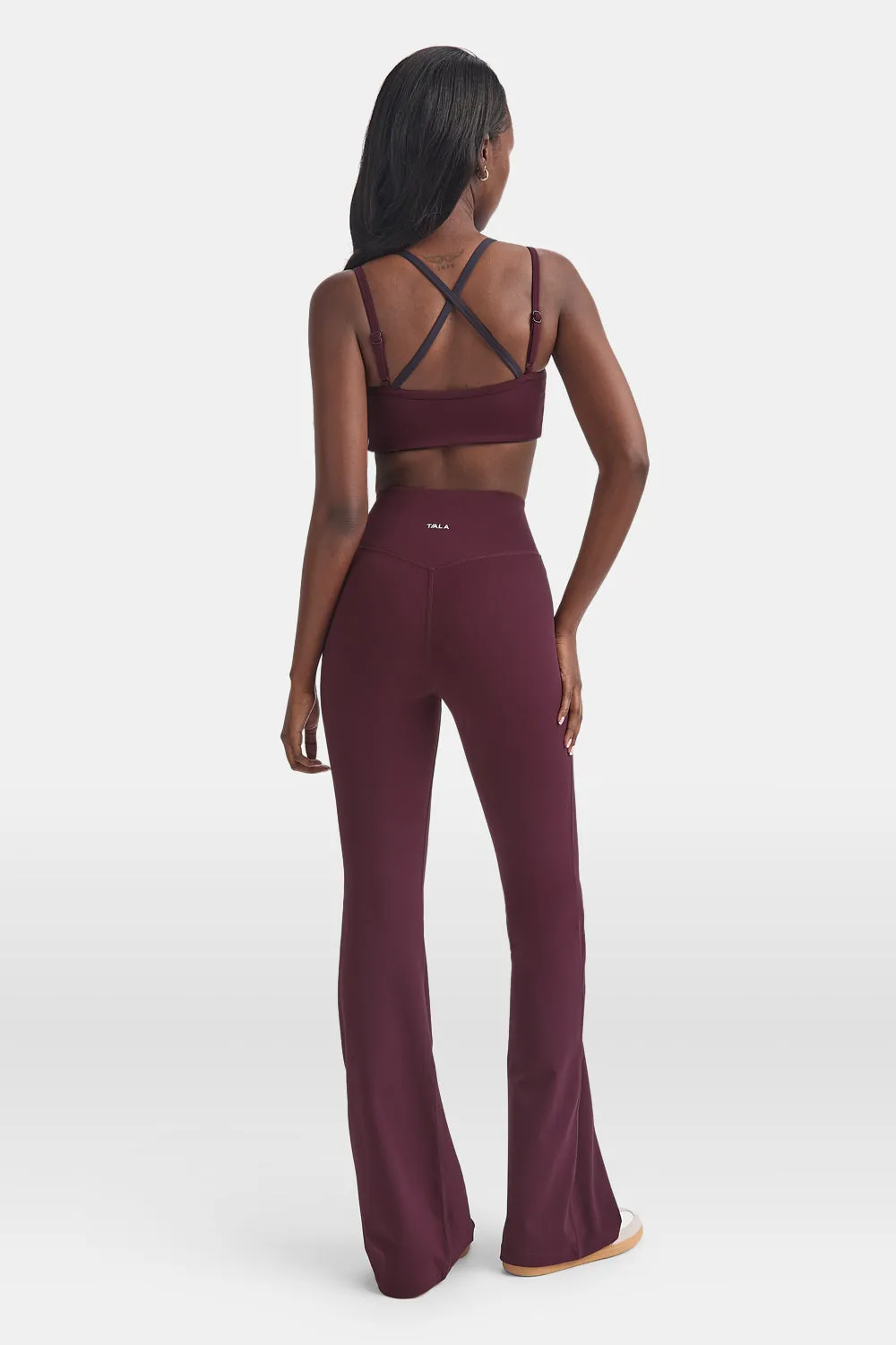 DayFlex Wrap Flared Yoga Pant - Fig sold by TALA product image thumbnail 4