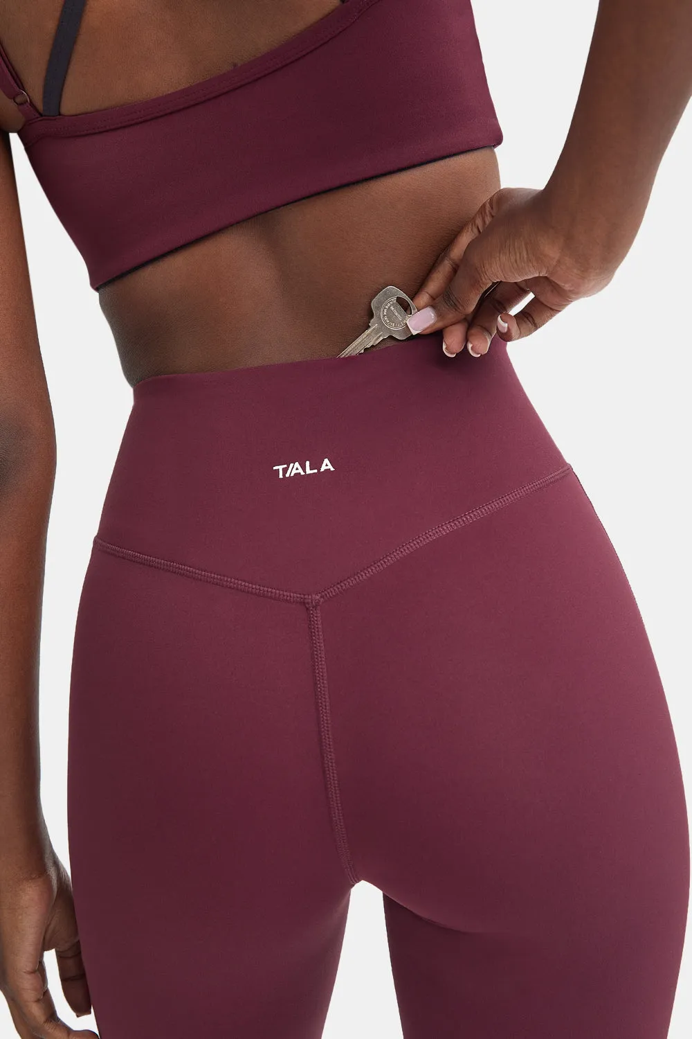 DayFlex Wrap Flared Yoga Pant - Fig sold by TALA product image thumbnail 5
