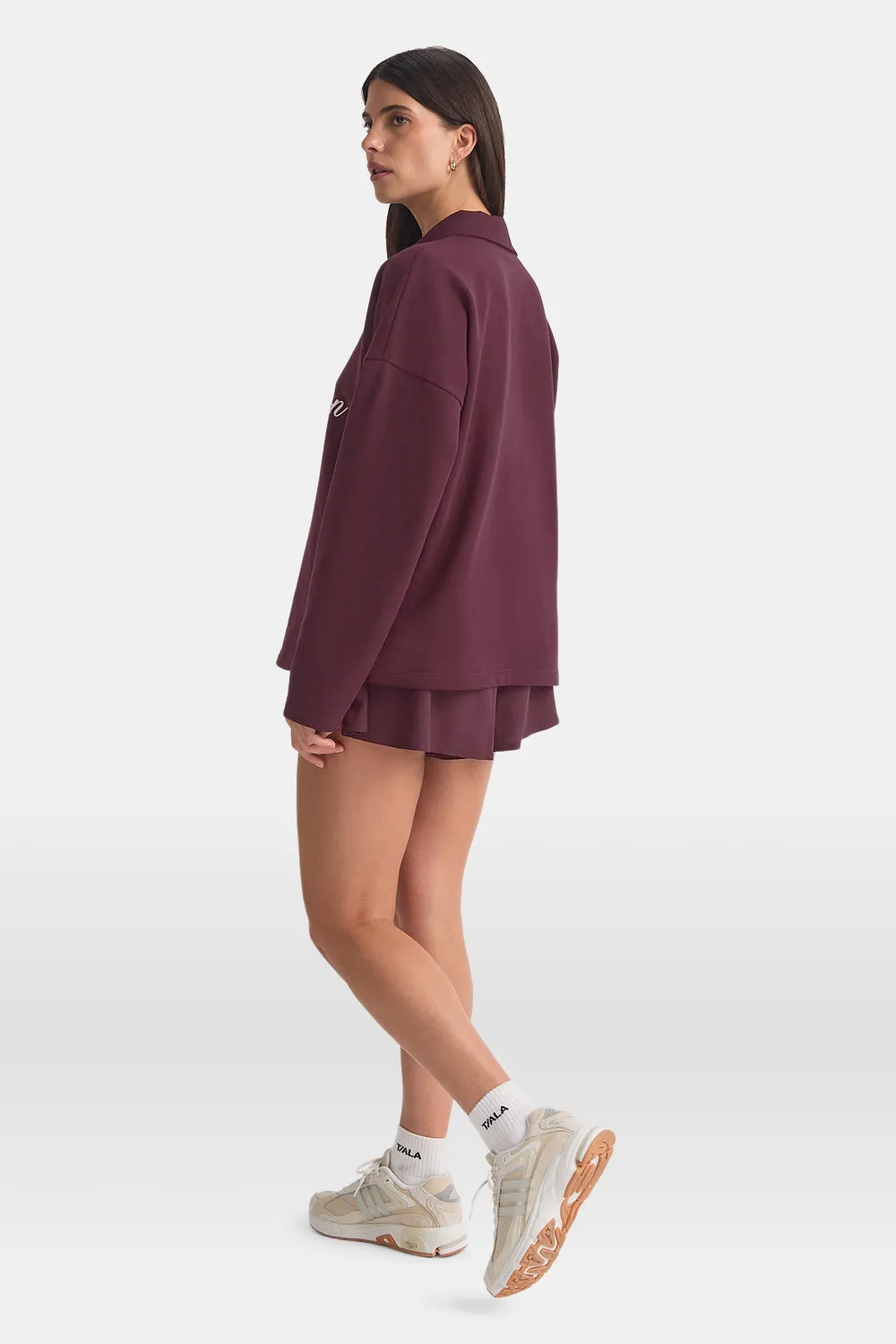 Rugby Polo Sweatshirt - Fig sold by TALA product image thumbnail 4