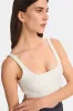 DayFlex Square Neck Sports Bra - Ivory sold by TALA
