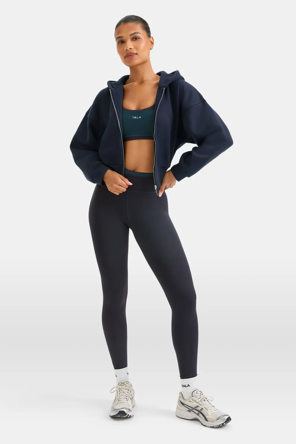 Cocoon Zip Through Hoodie - Midnight Navy sold by TALA product image thumbnail 3